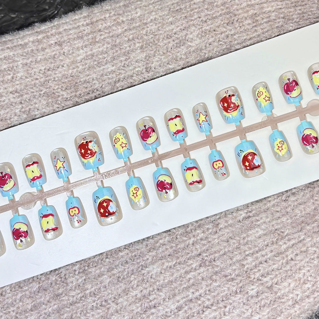 Cartoon-Themed Decorative Press-On Nails