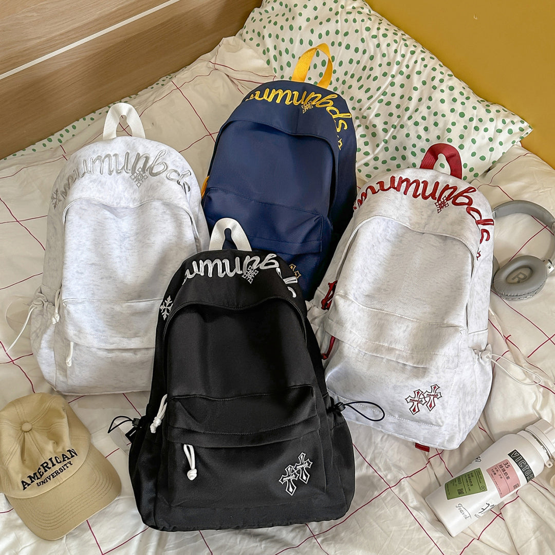 Casual Embroidered Drawstring Backpack Stornfield