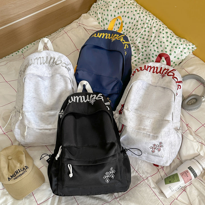 Casual Embroidered Drawstring Backpack Stornfield