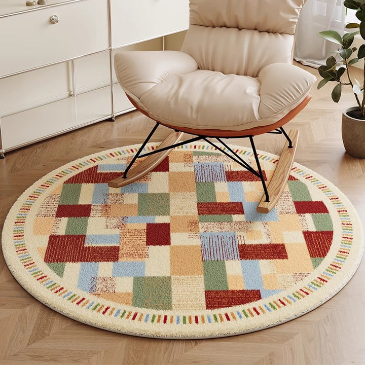 Round Decorative Area Rug for Home Decor