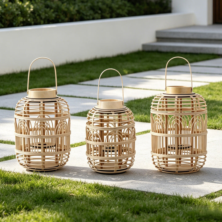 Decorative Rattan Lantern Stornfield