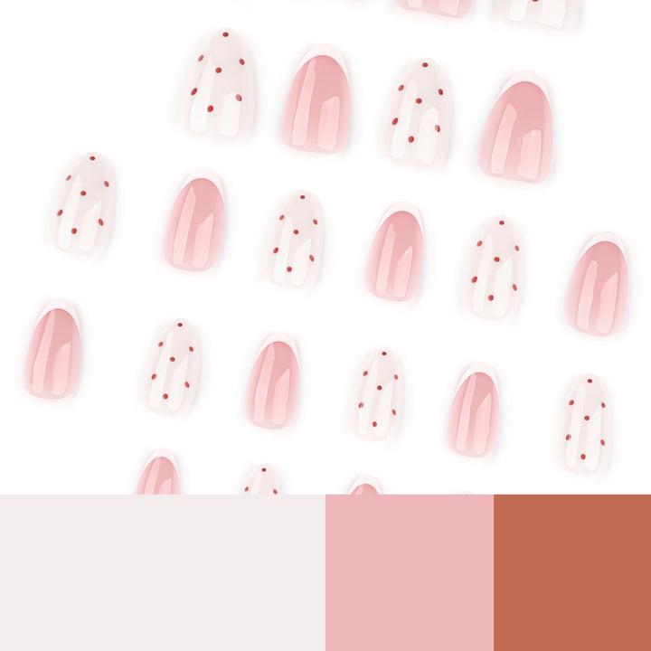 Elegant nail art with modern dots and French tips Stornfield