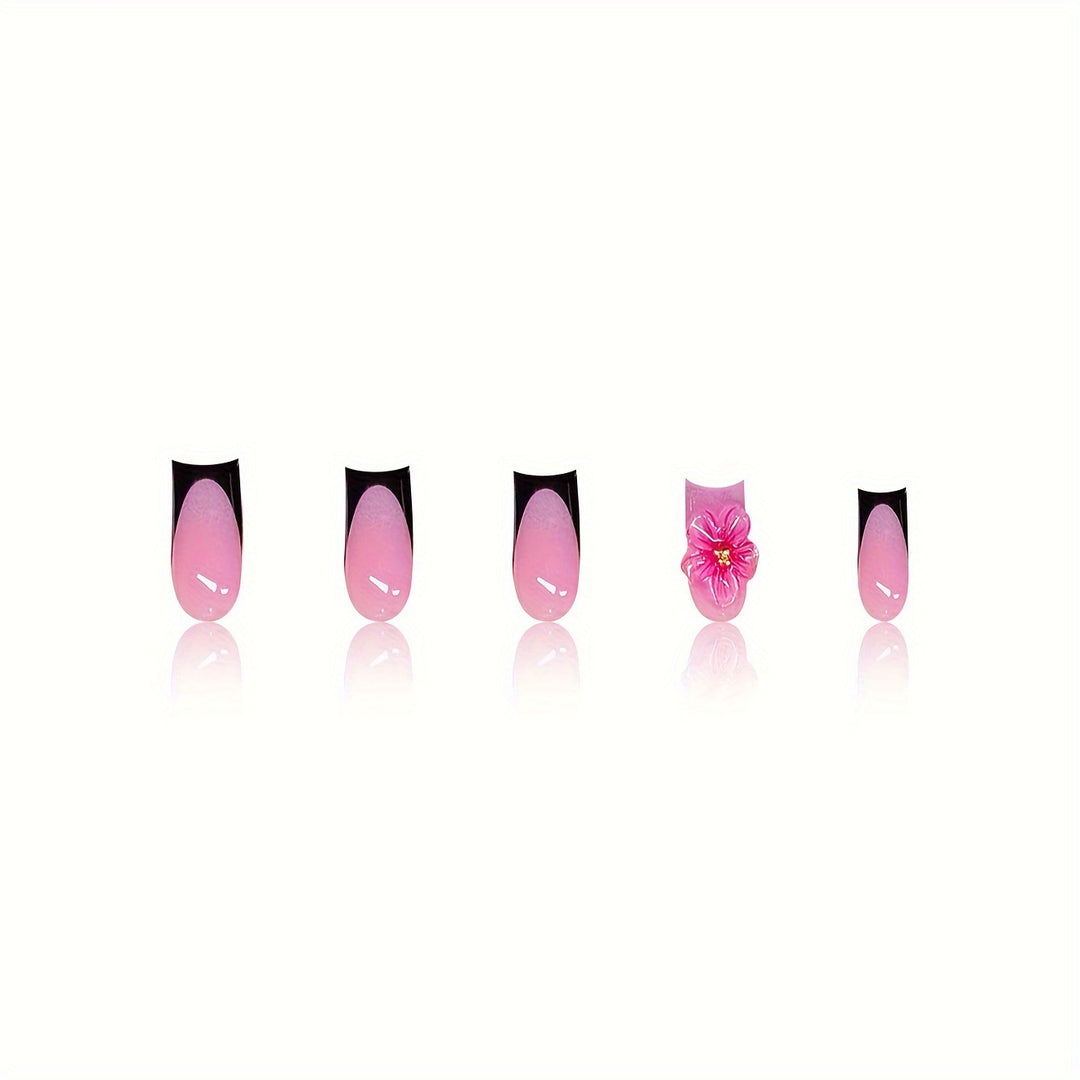 Floral Decorative Press-On Nail Art Stornfield