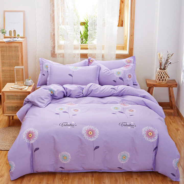 Cozy Heart Pattern Bedding Set