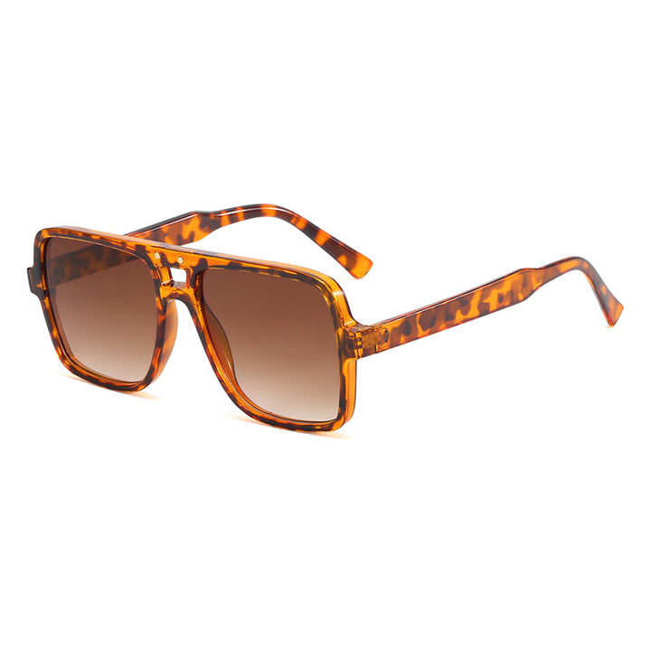 Women's square oversized sunglasses with trendy transparent frame Stornfield