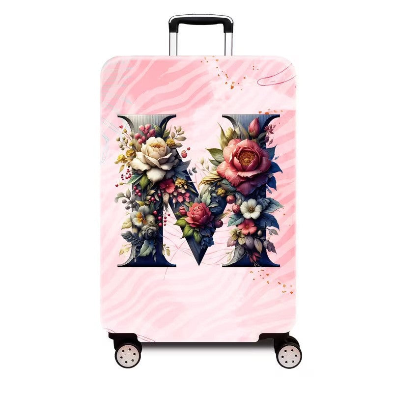 Ladies hard shell suitcase with luxurious floral design Stornfield