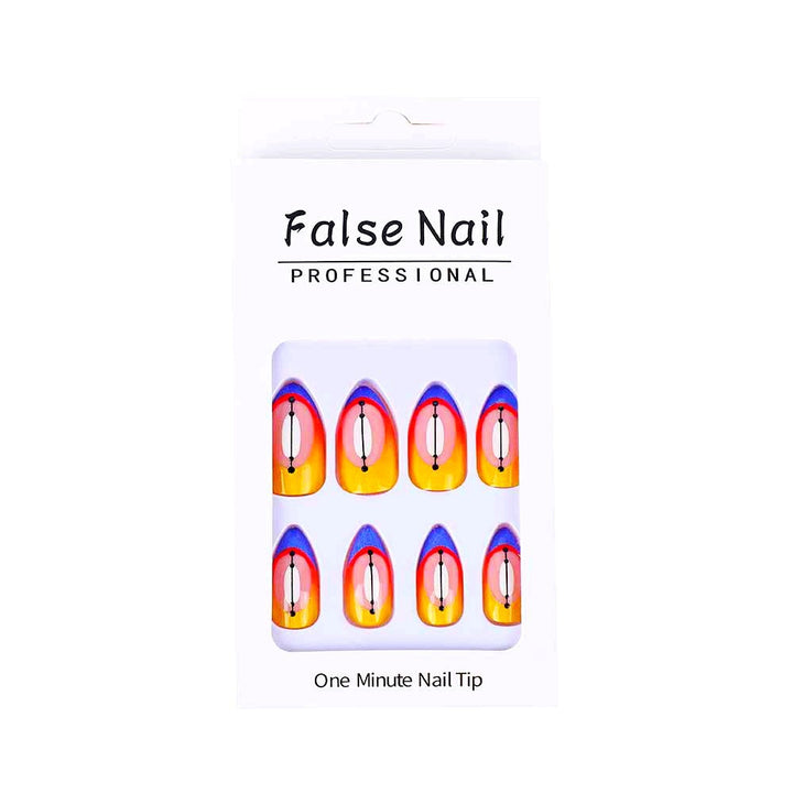 Creative artificial nails in modern geometric style Stornfield