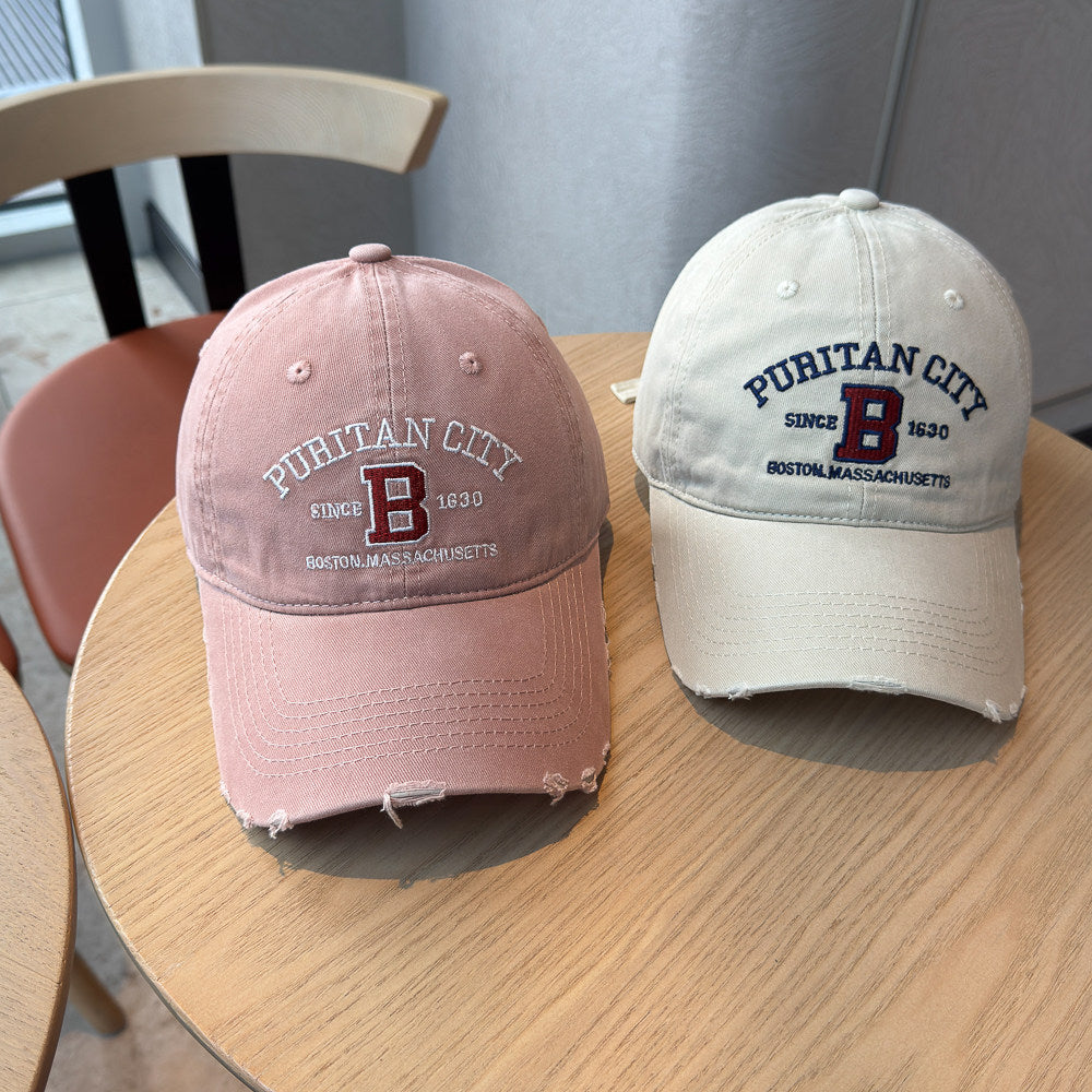 Men's Distressed Cotton Baseball Cap Stornfield 1784270269