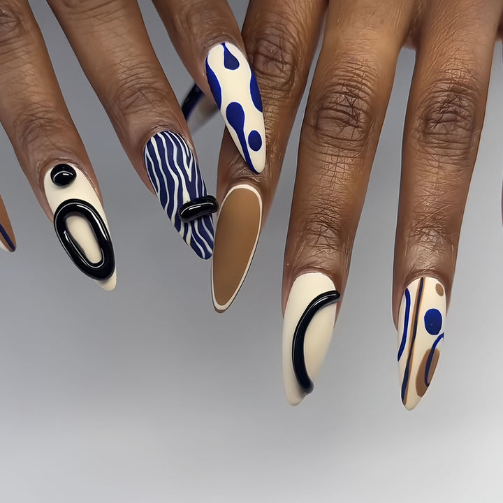 Artistic Decorative Press-On Nail Enhancements Stornfield