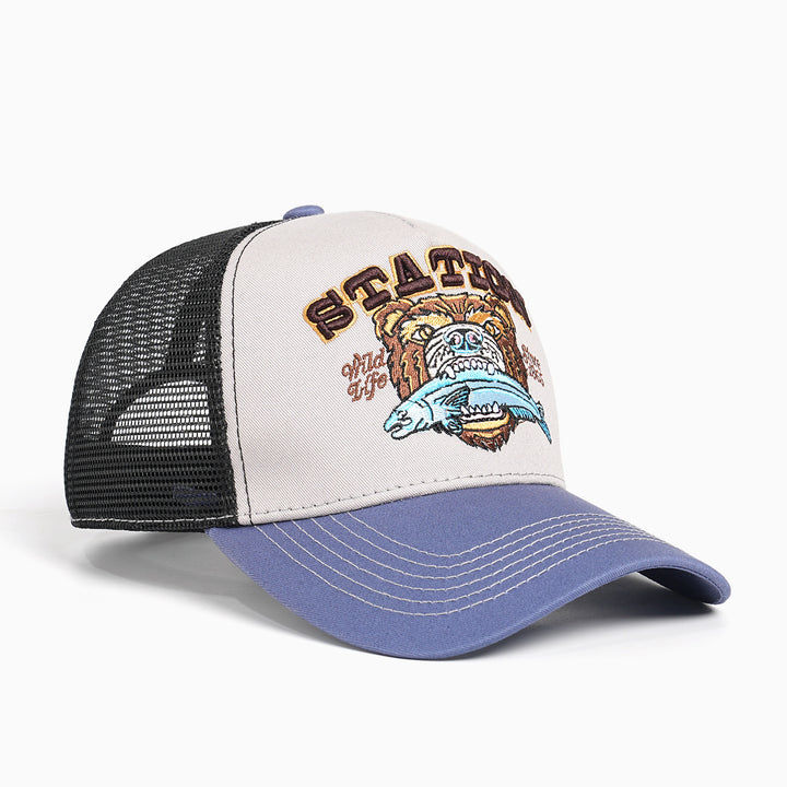 Women Trucker Cap with large embroidery design Stornfield