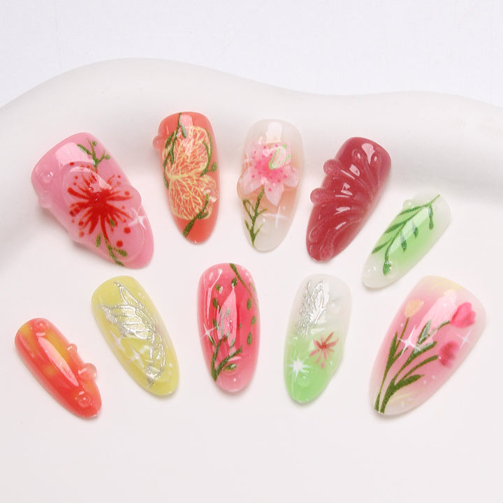 DIY Press-On Nail Art Set Stornfield