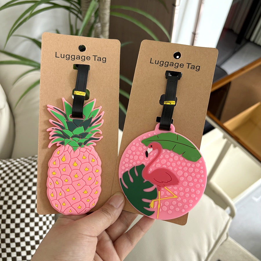 Pineapple-Themed Silicone Luggage Tag Stornfield