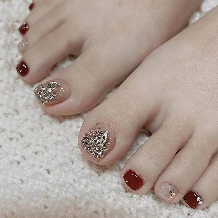 Nail art set with glamorous glitter accents Stornfield