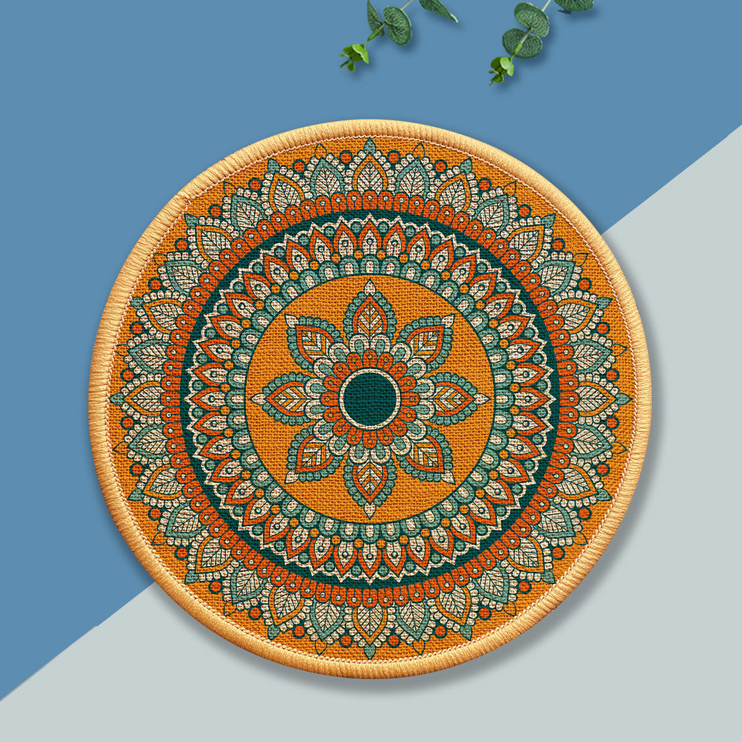 Decorative Round Floor Mat Stornfield
