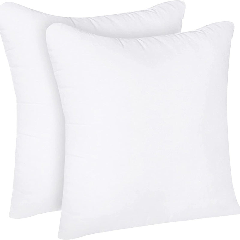 Square Plush Down-Alternative Pillow Insert Duo with Hidden Zipper and Loft Support