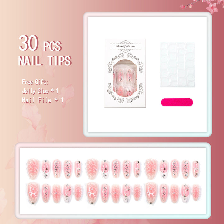 Luxury Decorative Press-On Nail Art Set