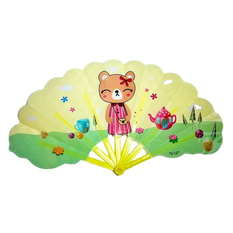 Ladies colorful folding fan Stornfield