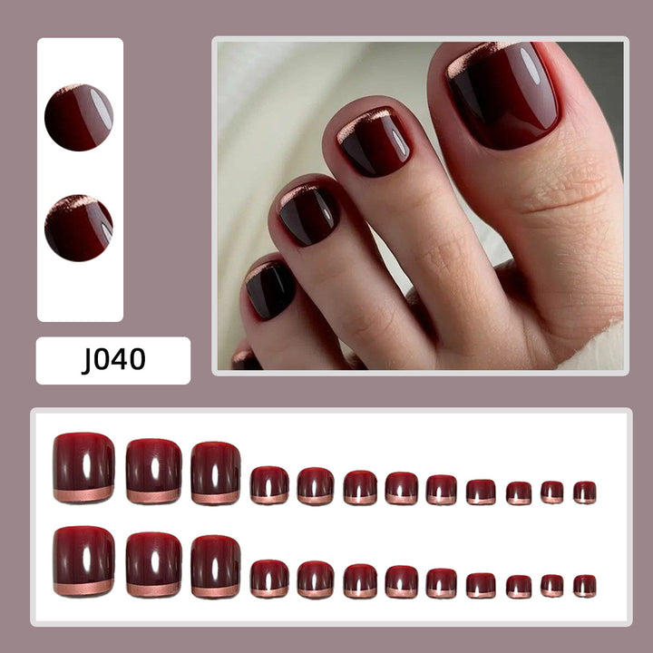 Nail art with elegant metallic finish Stornfield