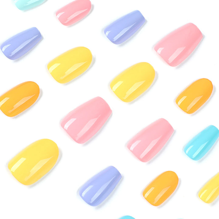 Artificial nail art with colorful designs Stornfield