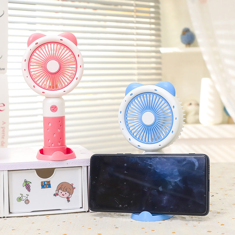 Ladies Portable Hand Fan with Cute Animal Design Stornfield