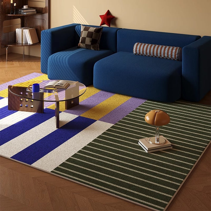Checkered Pattern Area Rug Stornfield