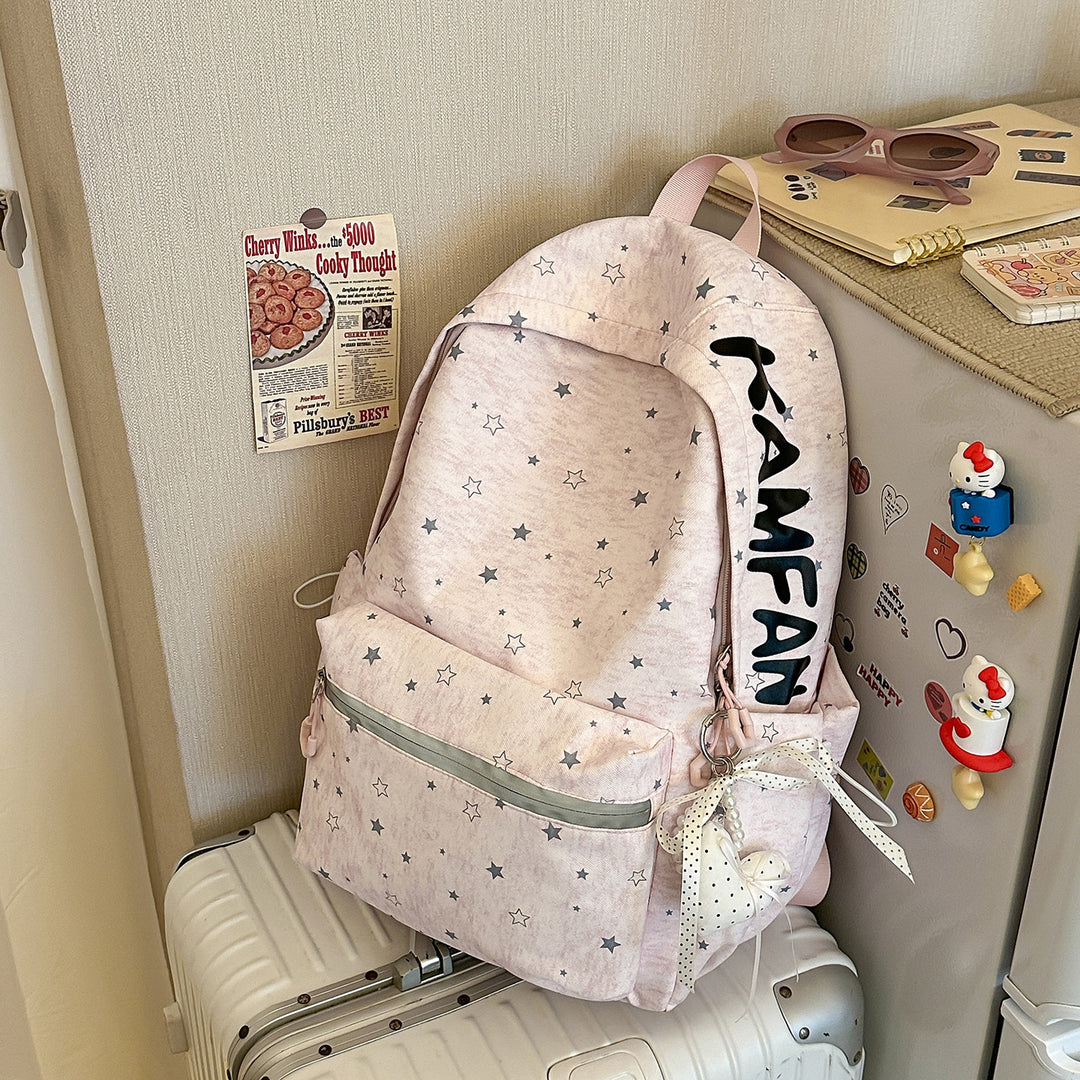 Star-Patterned School Backpack Stornfield