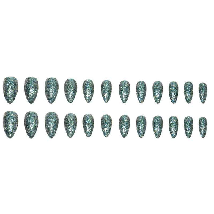 Glittery Acrylic Stiletto Press-On Nails Stornfield