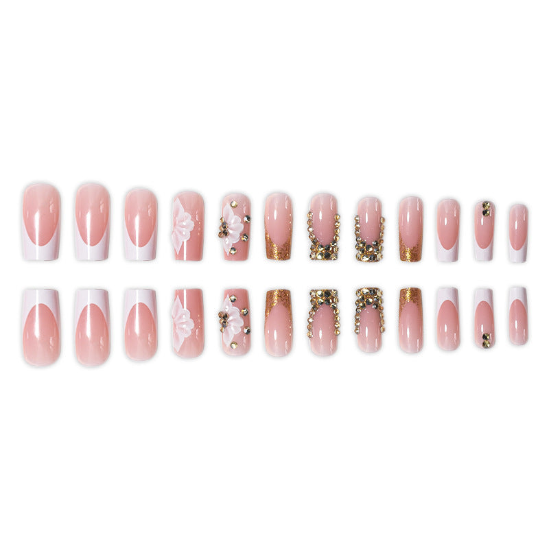 Luxurious Rhinestone Embellished Nail Extensions Stornfield