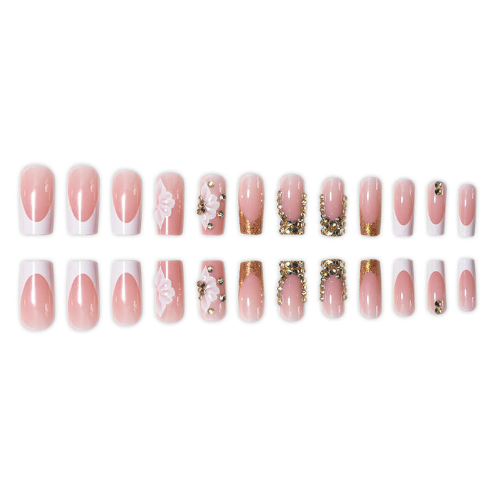 Luxurious Rhinestone Embellished Nail Extensions Stornfield