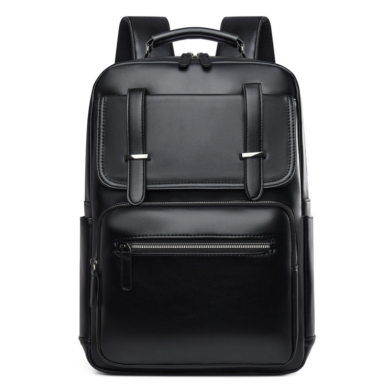 Stylish Multi-Compartment Leather Backpack Stornfield