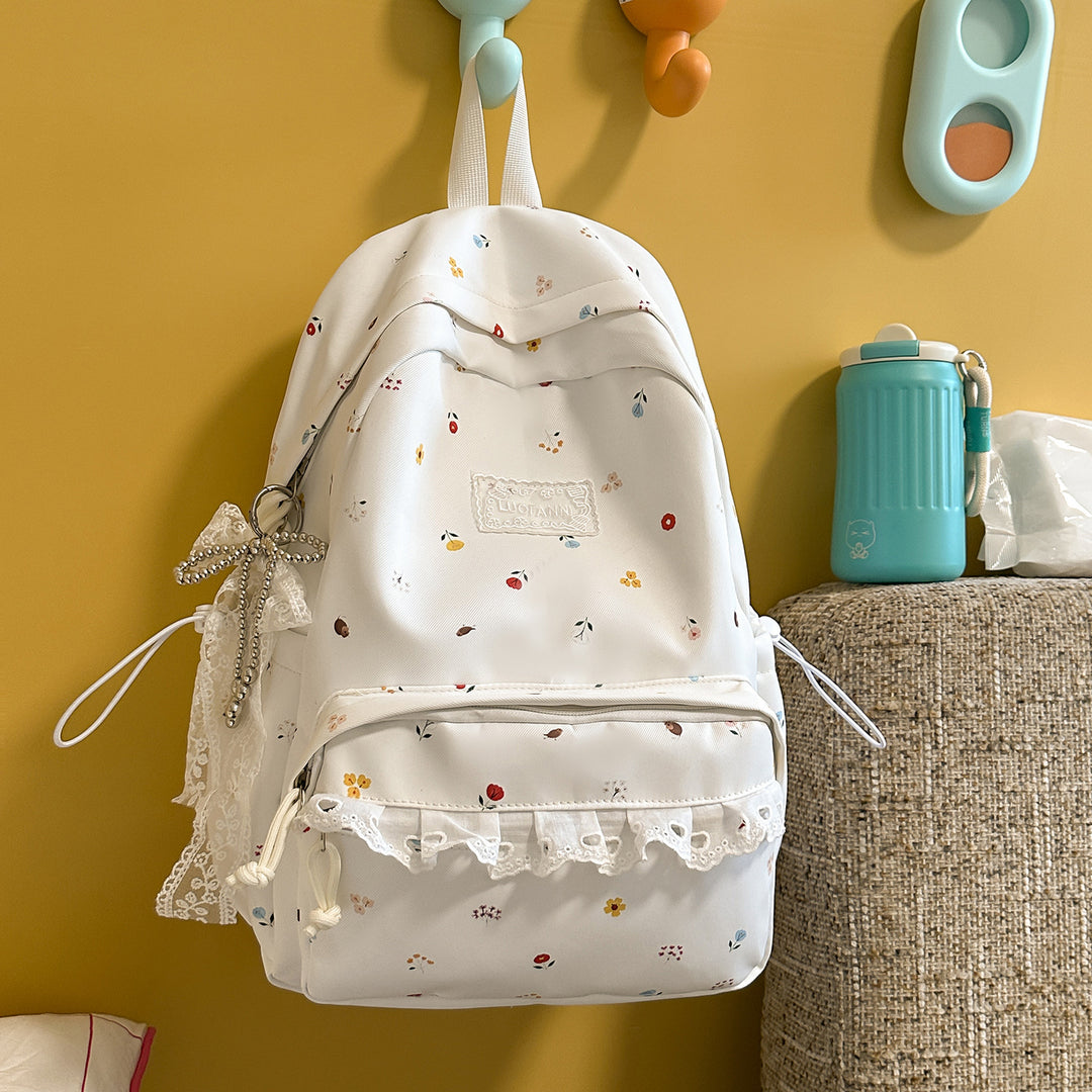 Decorative Floral-Embellished Backpack Stornfield