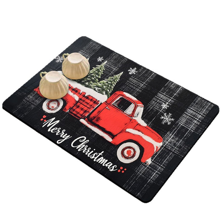 Festive Winter-Themed Kitchen Counter Mat Stornfield