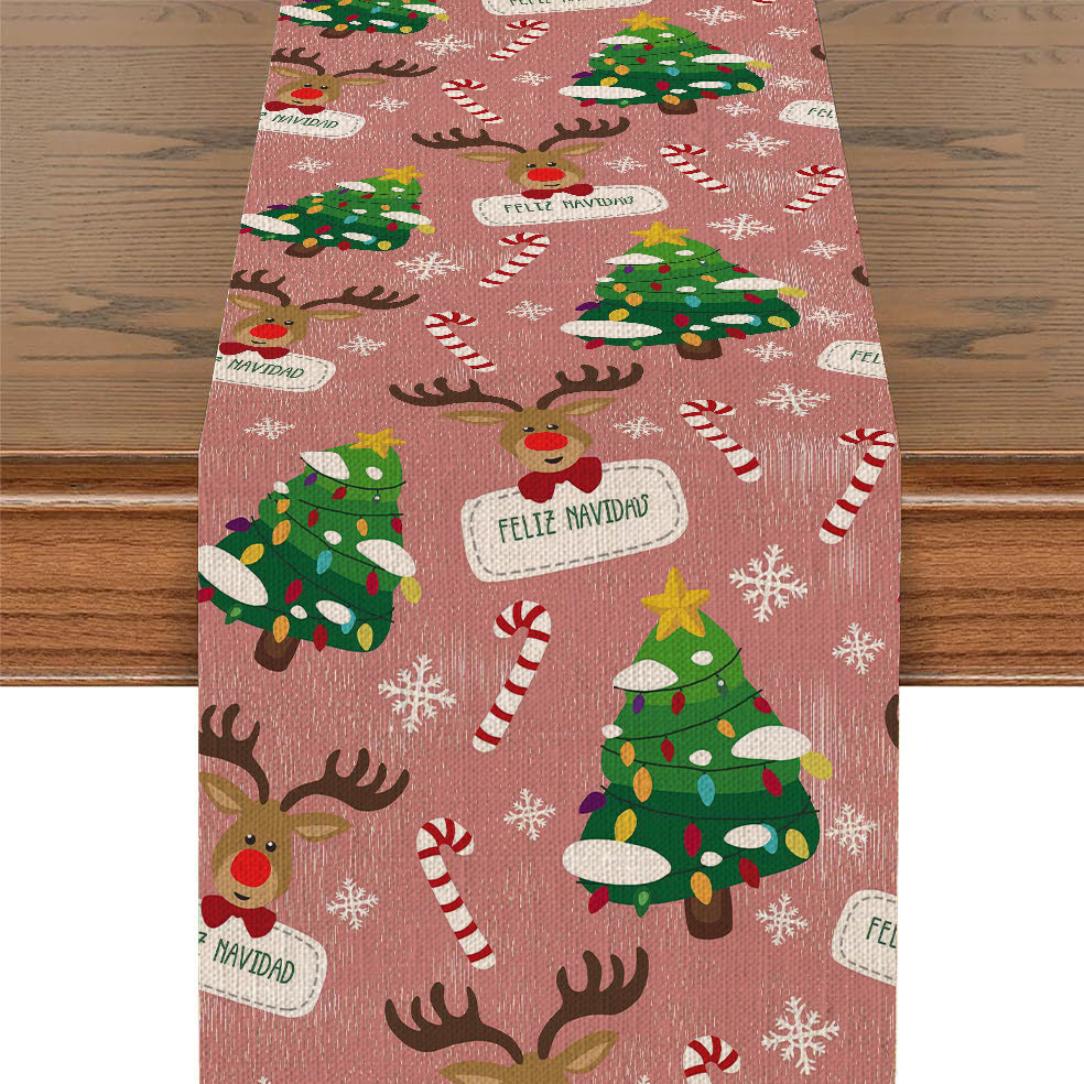 Festive Holiday-Themed Table Runner