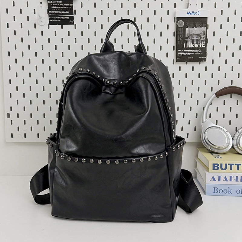 Casual Leather Backpack Stornfield