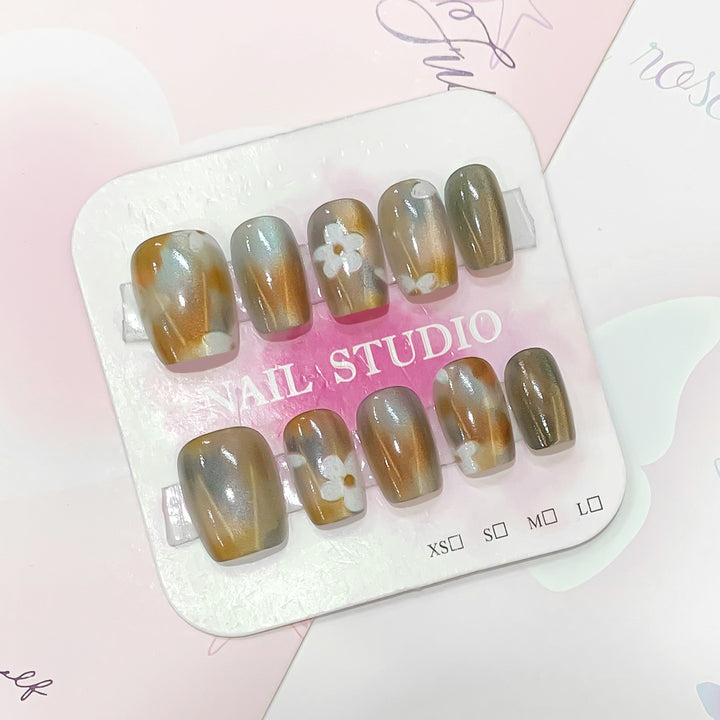Artificial nail tips with flower design Stornfield