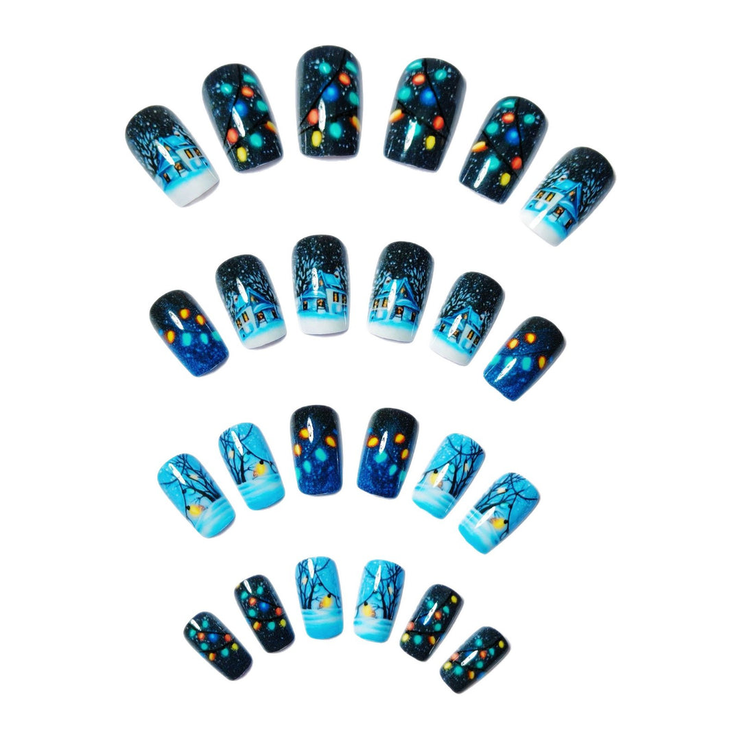 Winter Art Nails with Festive Snow Motif Stornfield