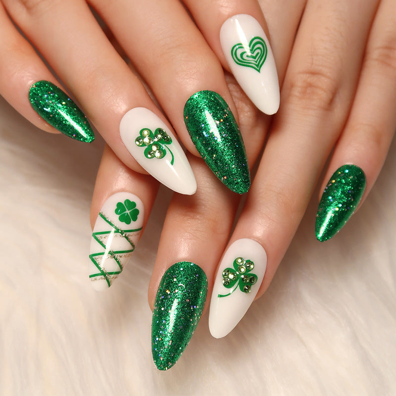 Artistic Glitter Nail Extensions Stornfield