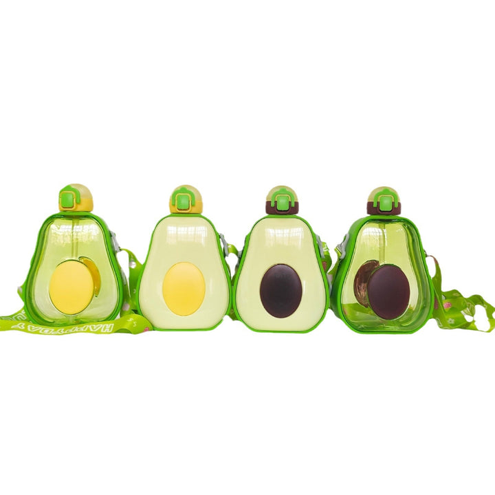 Women's creative avocado water bottle with carrying strap Stornfield