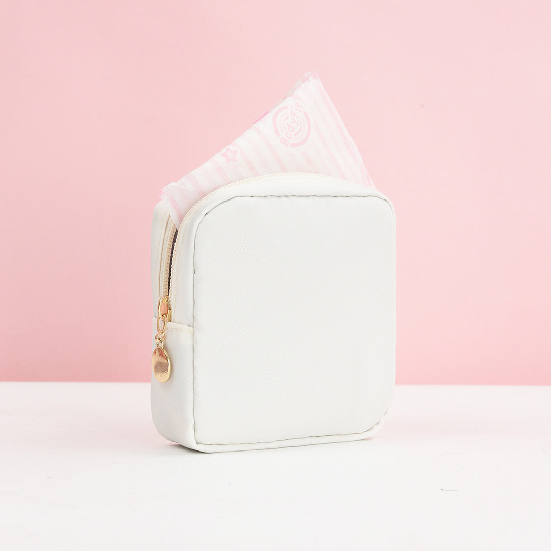 Cosmetic storage bag with fine stripe pattern Stornfield