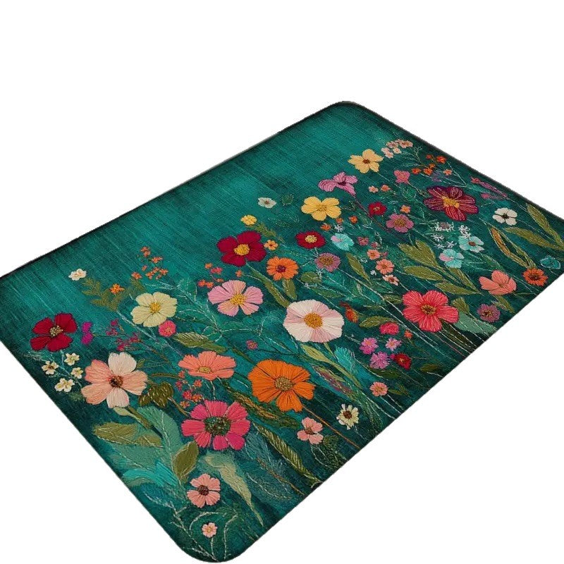 Floral Patterned Welcome Mat Stornfield