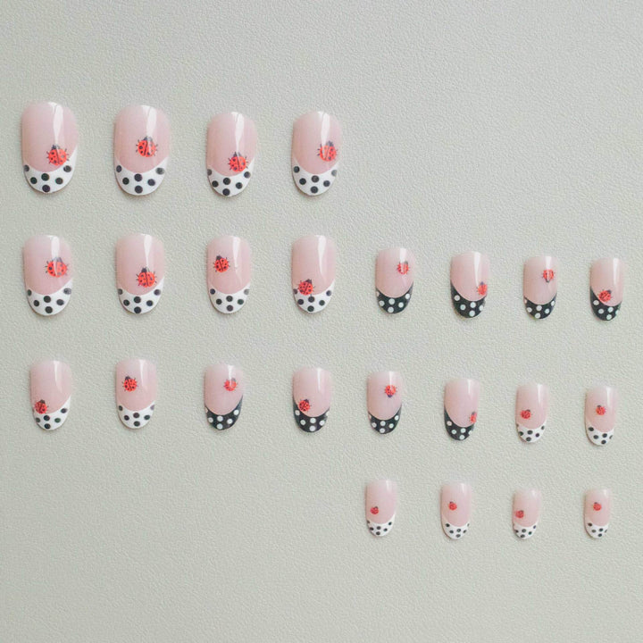 Creative Ladybug-Accent Nail Art Kit