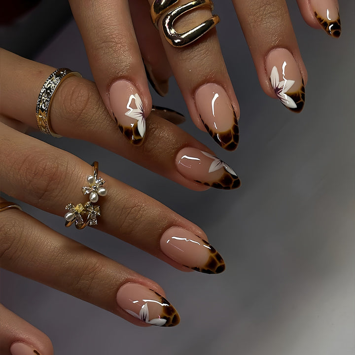Artistic Floral Ombre Press-On Nails Stornfield