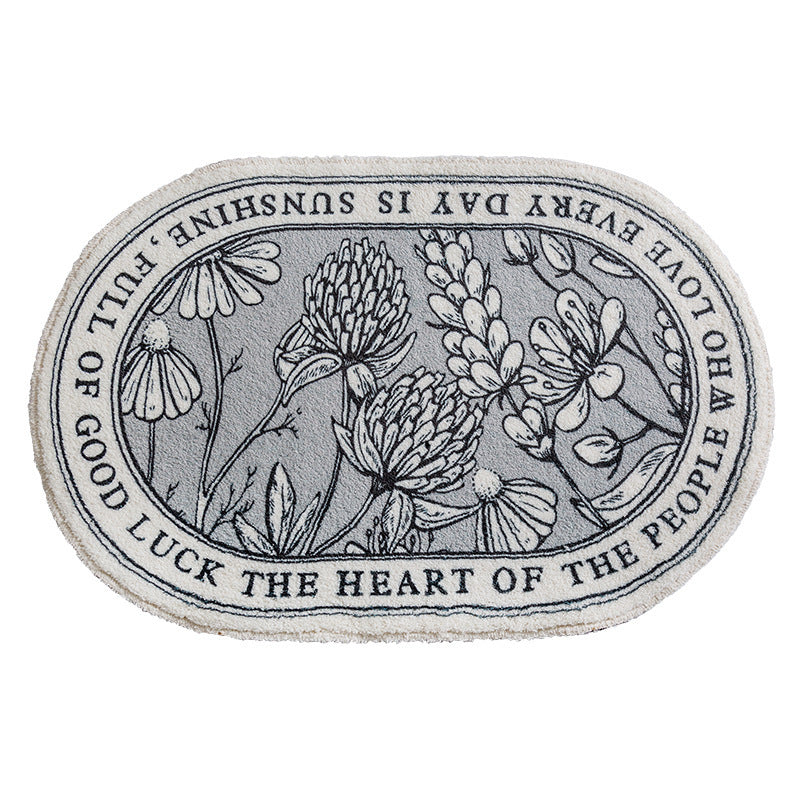 Floral Emblazoned Area Mat Stornfield