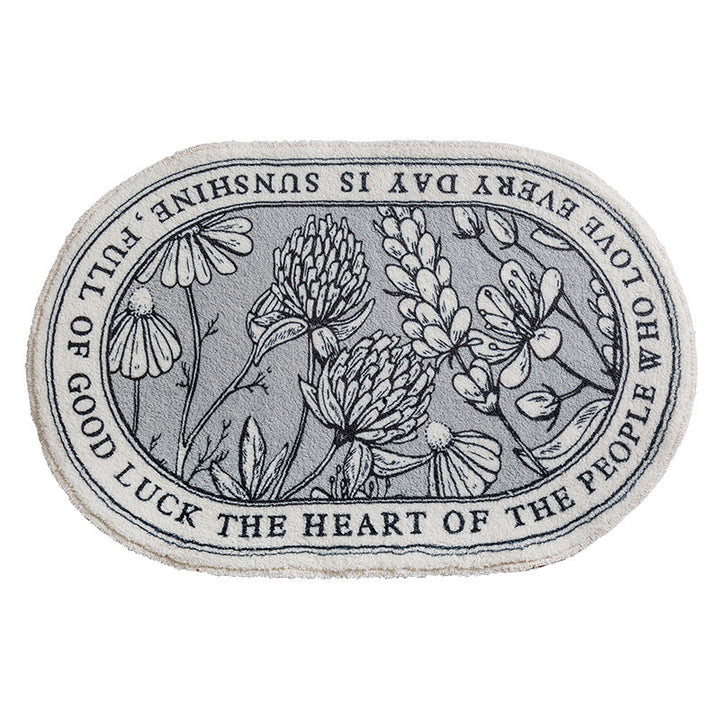 Floral Emblazoned Area Mat Stornfield