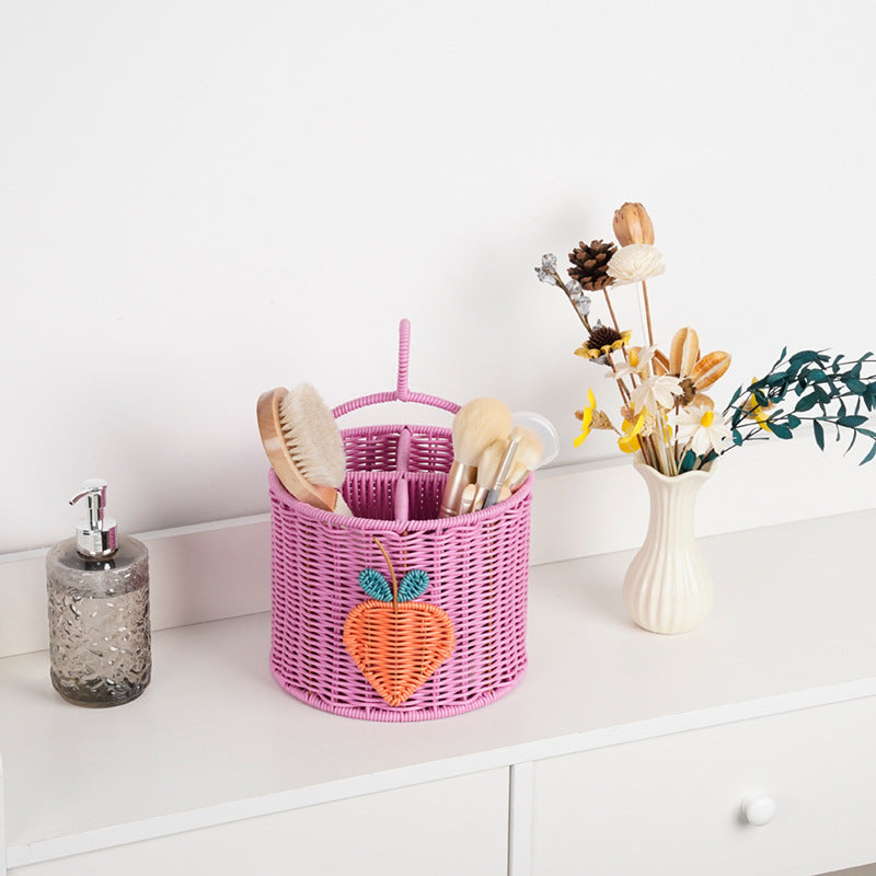 Multi-Compartment Decorative Organizer Basket Stornfield