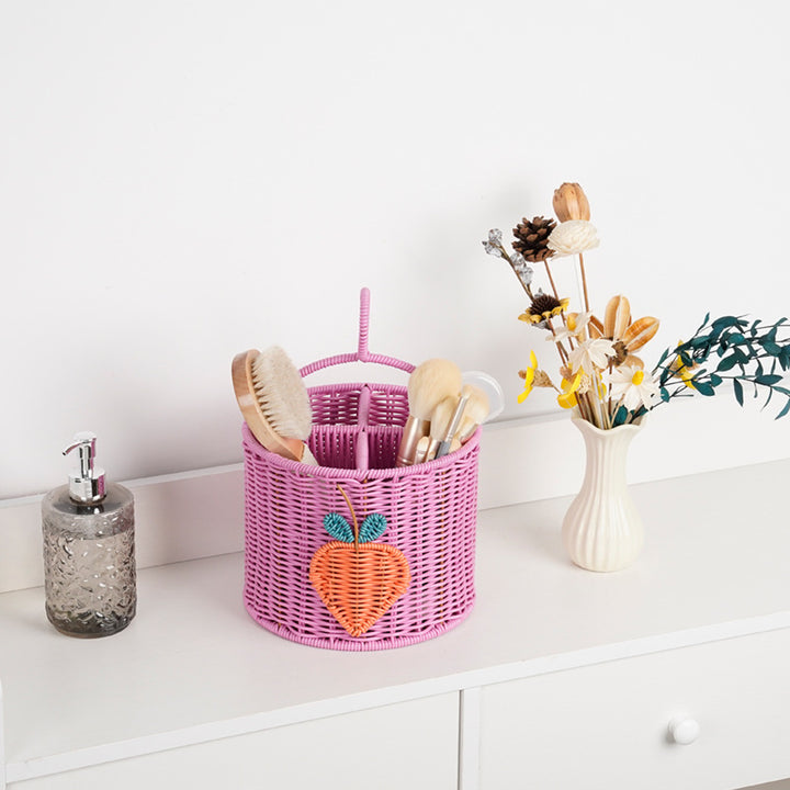 Multi-Compartment Decorative Organizer Basket Stornfield