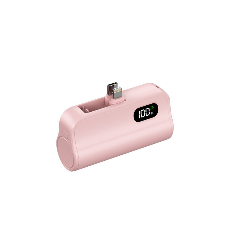 Compact power bank with integrated charging function and LED status display Stornfield