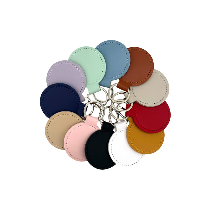 Premium Leather Round Keychain Stornfield