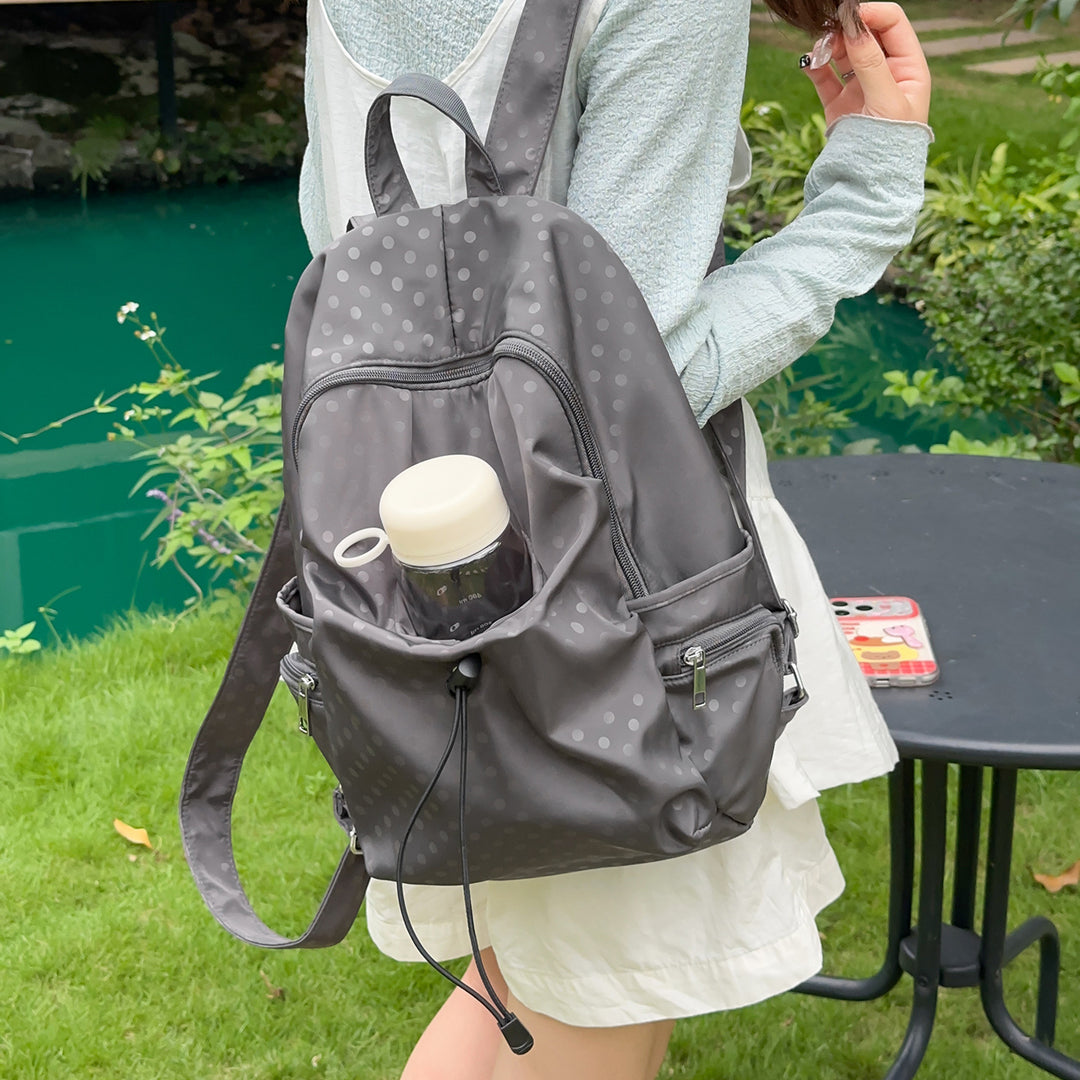 Stylish Polka Dot Drawstring Backpack Stornfield