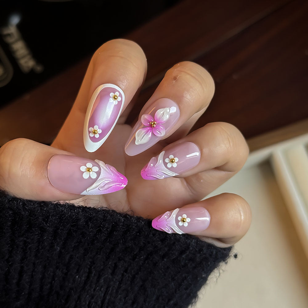Floral Design Press-On Nail Kit Stornfield